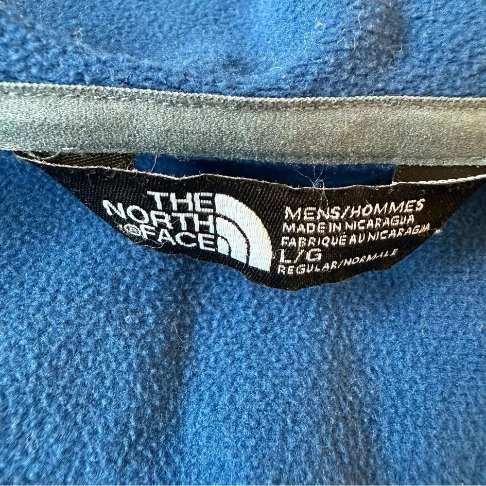 The North Face AO Softshell Hoodie Shady Blue Grey Mens Large Outdoor Hiking